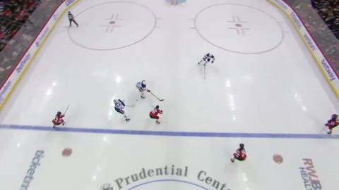 Jack Hughes Middle Zone Entry with Lane Exchanges